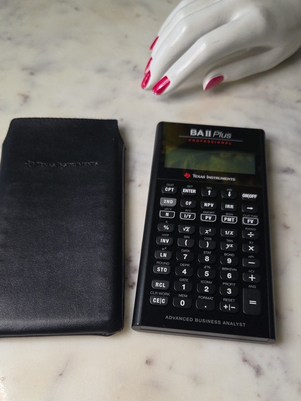 Texas Instruments BA II Plus Professional Calculator Bussiness | Black Slip Case